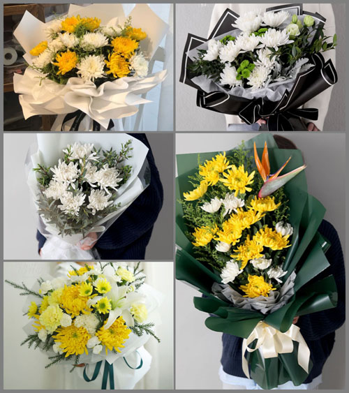 江苏苏州姑苏区桃花坞街道白事花束代送